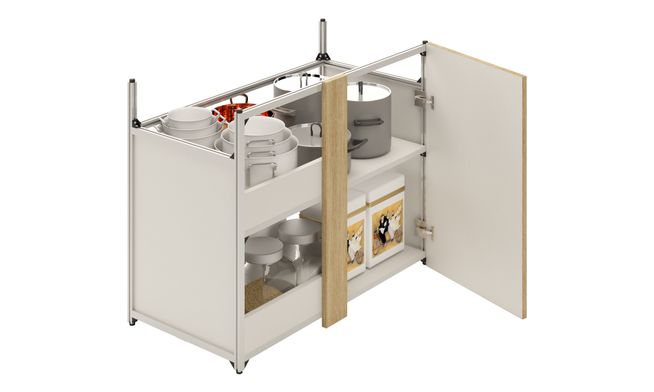 Blind Corner Unit, 1 Shelf