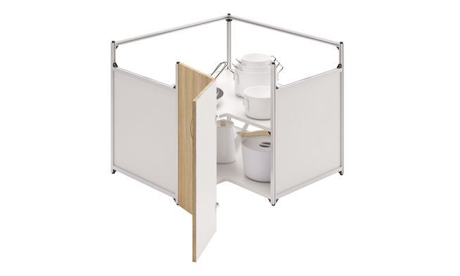 L Corner Unit, 1 Shelf