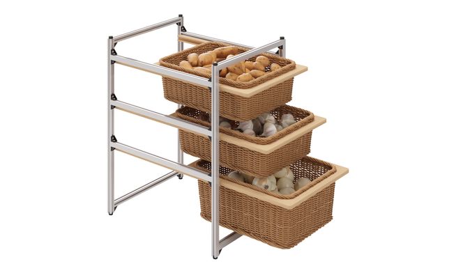 PVC Wicker Basket Unit (2M, 1L)