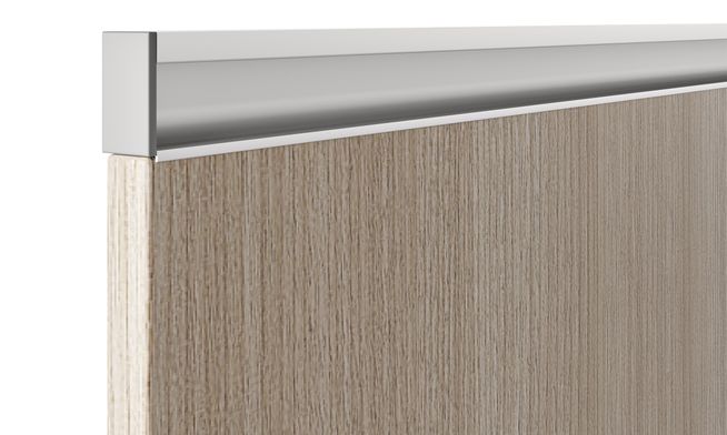 G Profile Shutter Handle, Ano. Silver