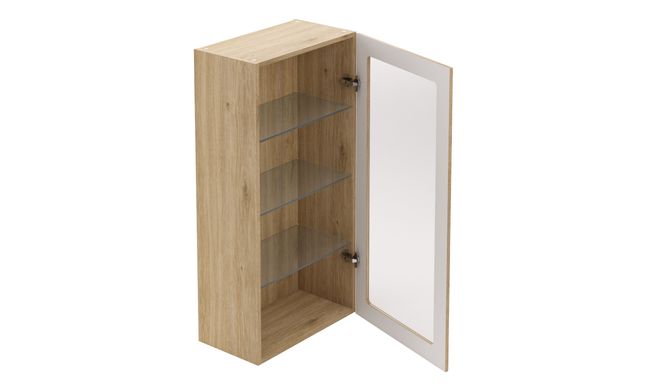 Wall Vetrina Unit, 3 Shelves