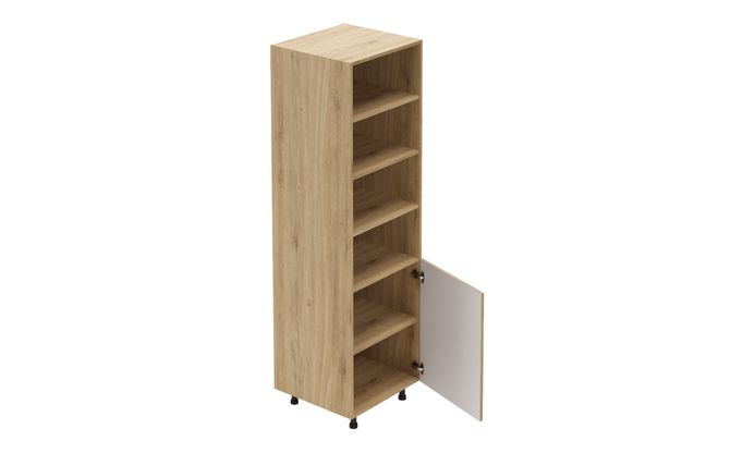 Tall Open/Close Unit, 4 Shelves