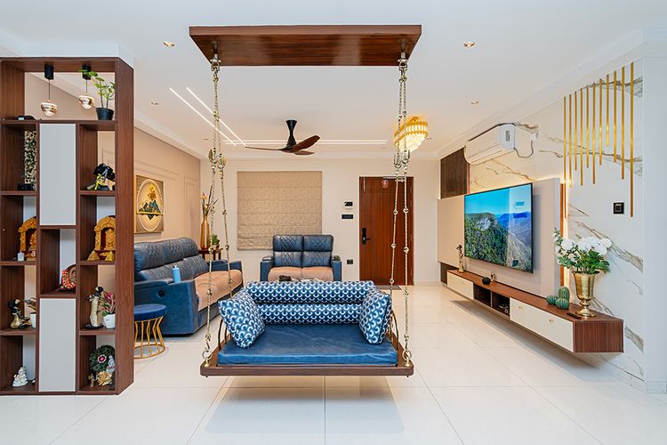 Contemporary 4BHK Apartment Interiors in Hyderabad for Budget 30+ Lakhs ...