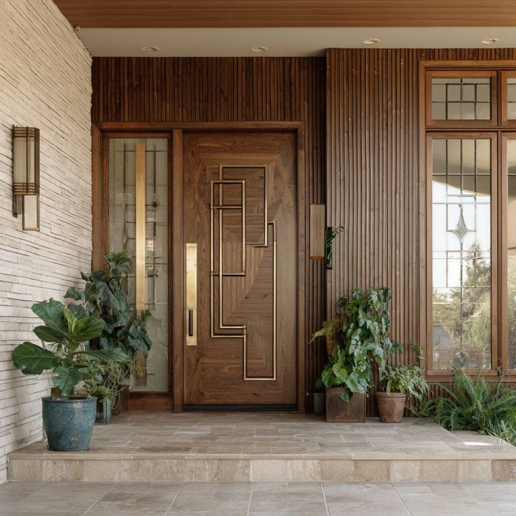 Main Entrance Classic Swing Single Door Design with Matte Finish | Livspace