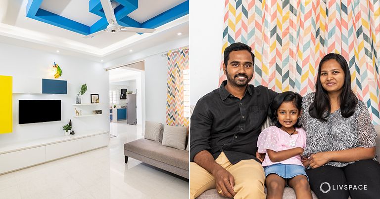 900 Sq. Ft. Interior Design for RSun Clover Apartment Under ₹8 Lac