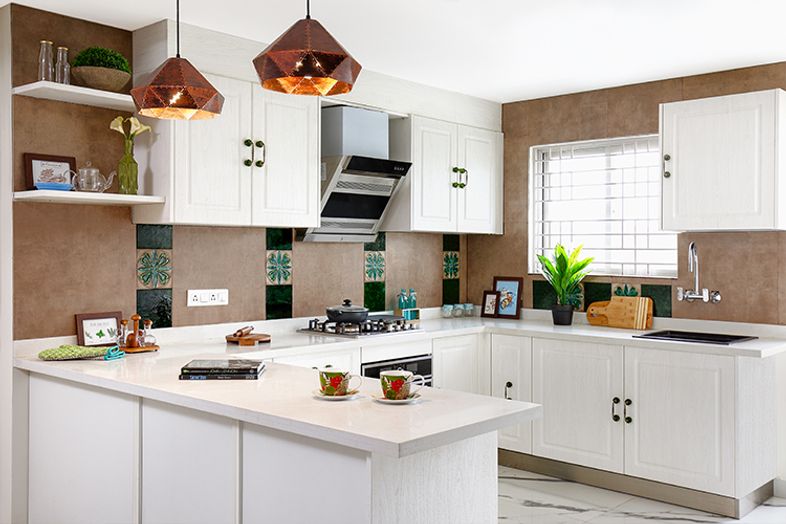white kitchen design bangalore