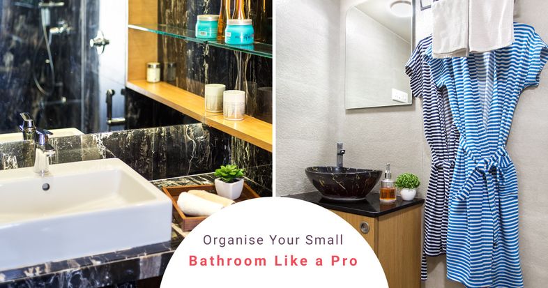 Small bathroom organisation Blog cover