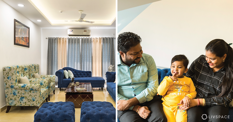 Purvanchal Royal City’s Finest 4BHK by Livspace Interior Designer in Greater Noida