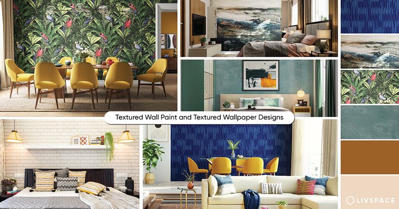textured wall paint and wallpaper designs