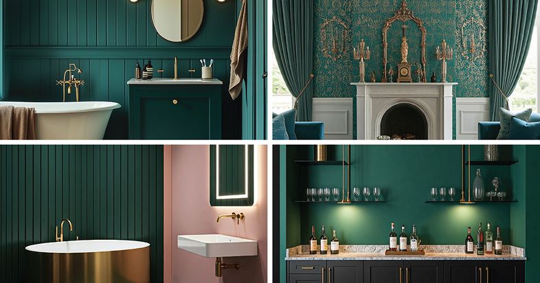 peacock green colour combination
