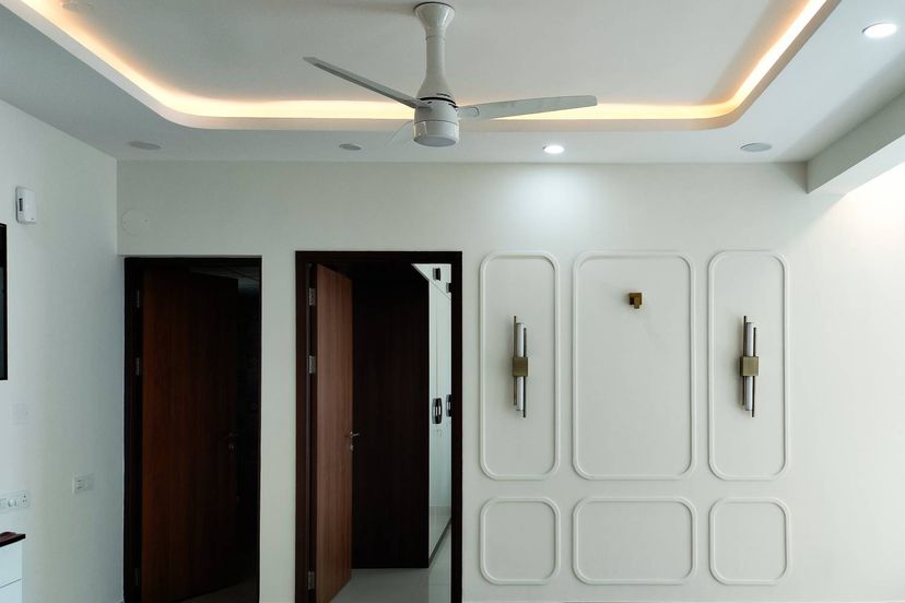 Modern POP False Ceiling Design in Peripheral Single Layered Shape ...