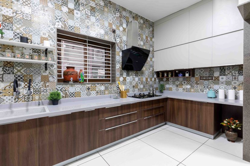 Acacia L Shaped Modular Kitchen Design | Livspace
