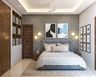 Contemporary Master Bedroom In Grey - Livspace