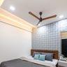Drop Down False Ceiling With Recessed Spotlights - Livspace