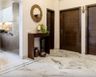 Splashed Marble Flooring Design - Livspace