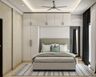 Kids' Room With Double Bed And Swing Wardrobe - Livspace