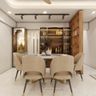 Dining Room With A Pooja Unit - Livspace