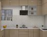 Modern Kitchen Wall Tiles In Muted Tones - Livspace
