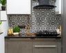 Black And White Patterned Kitchen Wall Tiles - Livspace