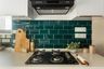 Glossy Turquoise Kitchen Wall Tiles - Livspace