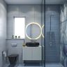 Blue And Grey Wall Tile Design For Bathrooms - Livspace