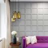 Grey Wall Paint Design With Pendant Lights - Livspace