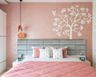 Pink And White Bedroom Wall Paint - Livspace