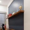 Light Beige And Navy Blue Wall Paint Design - Livspace