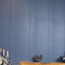 Dark Blue Wallpaper Design For Living Rooms - Livspace