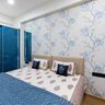 Blue And White Floral Wallpaper - Livspace