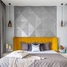 Grey Wallpaper With Geometric Patterns - Livspace