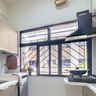 Black UPVC Window Design With Fixed And Sliding Shutters - Livspace