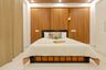 Bedroom Design with Backlit Headboard King Bed with Hydraulic Lift Up Storage