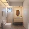 Compact White Bathroom - Livspace