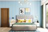 Light Blue Wall Design For Bedrooms - Livspace