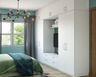 Frosty White Wardrobe Design - Livspace