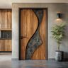 Matte-Finish Single Room Door Design
