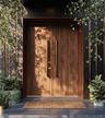 Double Swing Matte Door Design for Entryways