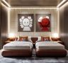 Kids Bedroom Design with KAWS-Style Artwork and Playful Design