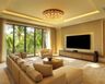 Living Room Design with TV Storage and Sectional Sofa