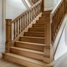 Traditional Wooden Straight Staircase Design