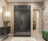 2-Door Wardrobe Design in Slate with High Gloss Doors