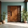 Single Swing Door Design with Matte Finish for Entrance