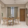 Dining Room Design with Wooden 6-Seater Dining Table and Chairs