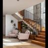 Staircase Design with Wood L-Shaped Construction