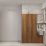 3-Door Swing Wardrobe Design with Floor-to-Ceiling Storage