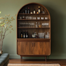 Home Bar Design with Suede Laminate Finish