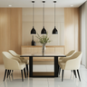 Dining Room Design with Marble Top Dining Table and Chairs