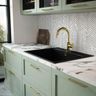 Black Matte Single Bowl Kitchen Sink Design with Flush Mount Finish