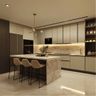 Open Kitchen Design with Quartz Countertops